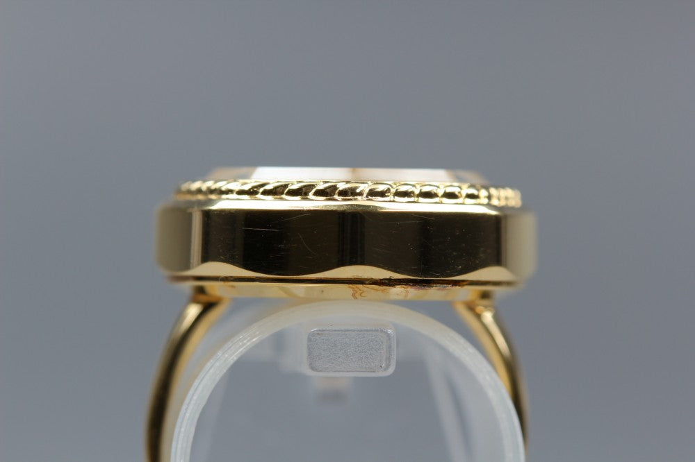 Near MINT SEIKO 1400-7940 Black Quartz 19.7mm Ladies Watch