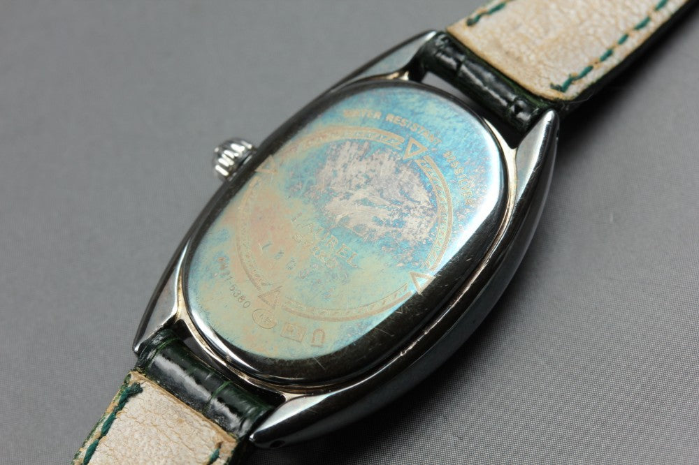 SEIKO Laurel 4N21-5380 Green Quartz 20.9mm Ladies Watch