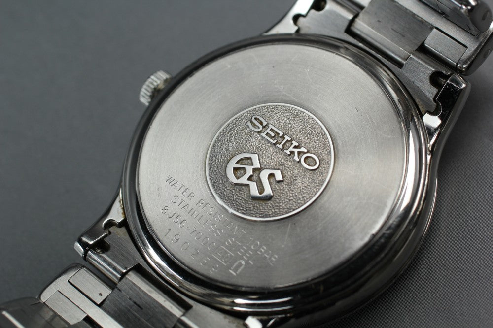 Near MINT Grand Seiko SBGF013/8J56-7000 Silver Quartz 33.9mm Men's Watch 2001