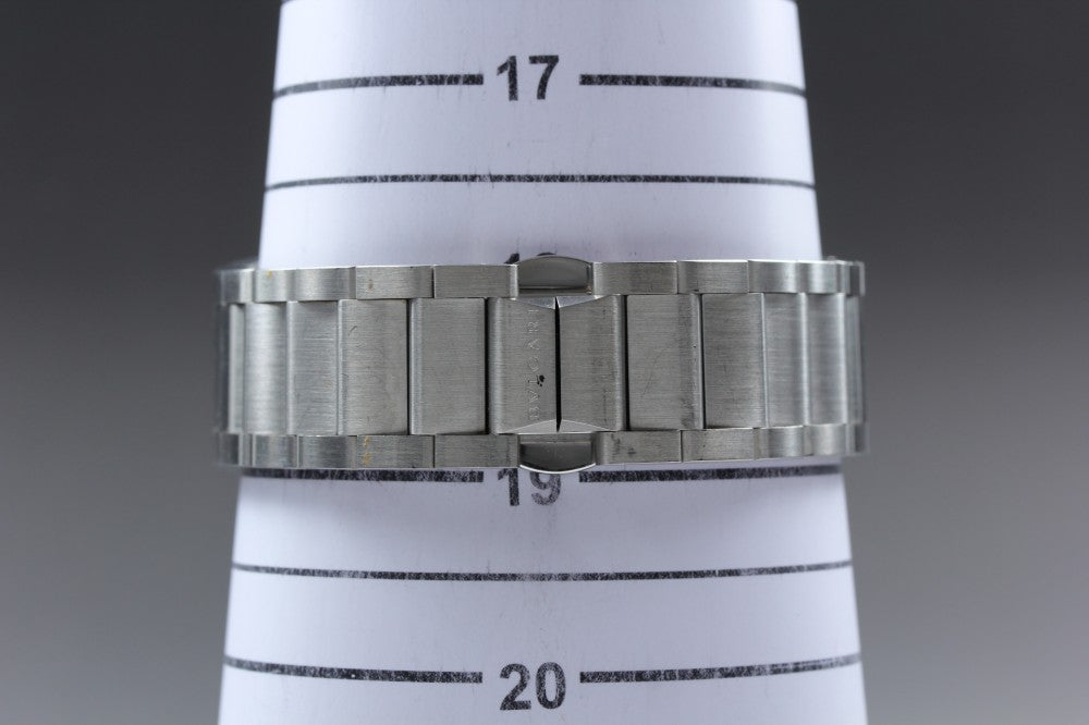 Near MINT BVLGARI Elgon EG35S Black Auto 35.2mm Men's Watch