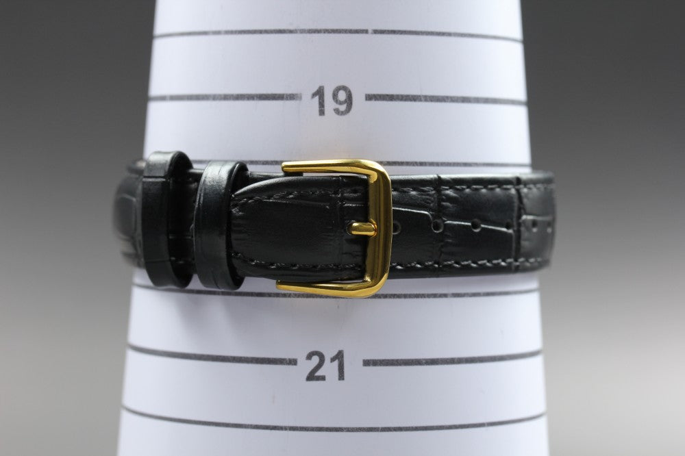 Near MINT ORIS Pointer Date 7403 S.A. Gold Auto 33.7mm Men's Watch