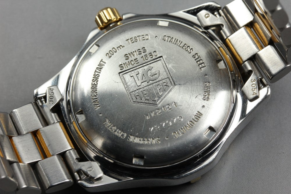 Near MINT TAG Heuer 2000 Professional WK2121 Silver Auto 39mm Men's Watch