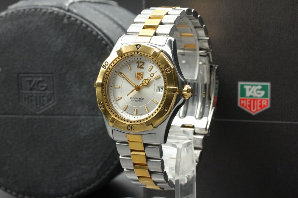 Near MINT TAG Heuer 2000 Professional WK2121 Silver Auto 39mm Men's Watch