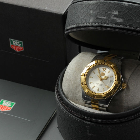 Near MINT TAG Heuer 2000 Professional WK2121 Silver Auto 39mm Men's Watch