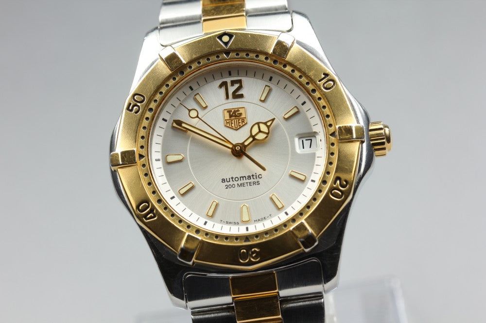 Near MINT TAG Heuer 2000 Professional WK2121 Silver Auto 39mm Men's Watch
