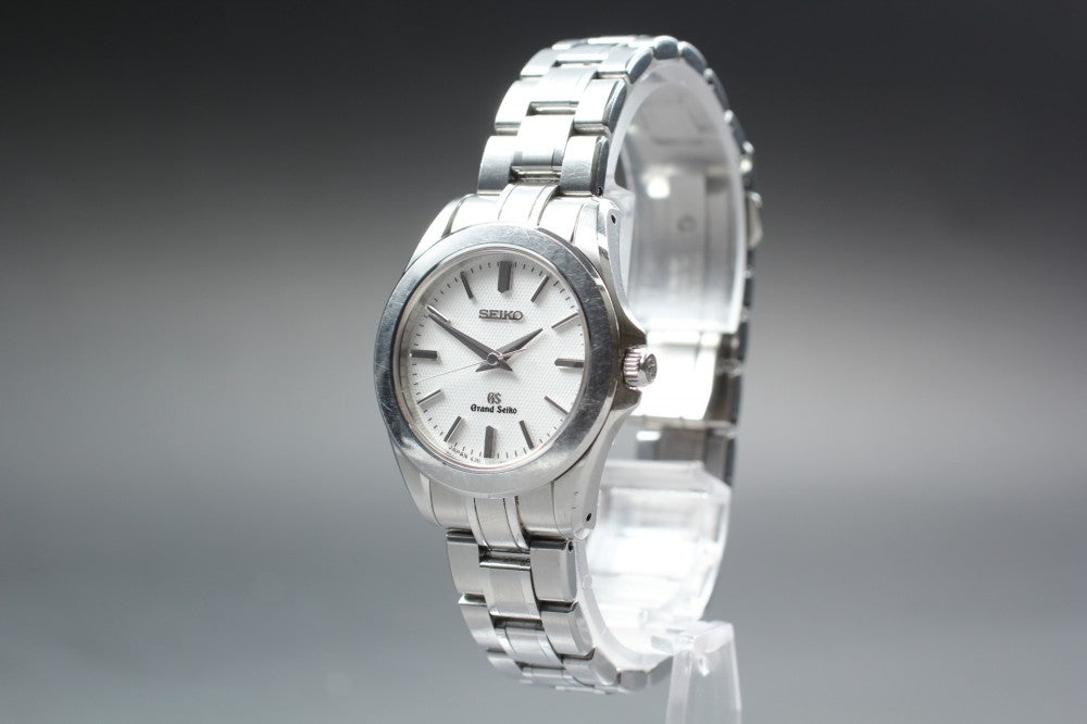 Near MINT Grand Seiko STGF043/4J51-0AB0 White Quartz 28.5mm Ladies Watch