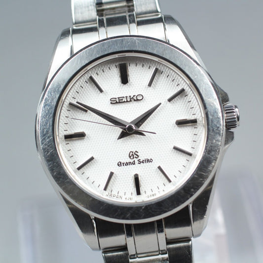 Near MINT Grand Seiko STGF043/4J51-0AB0 White Quartz 28.5mm Ladies Watch