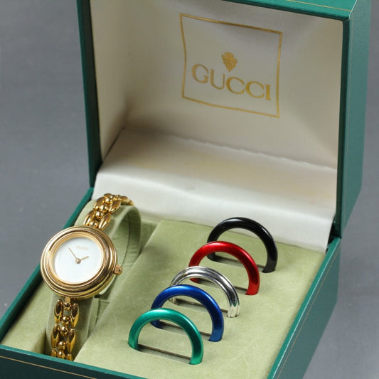 GUCCI 11/12.2 White Quartz 25.9mm Ladies Watch