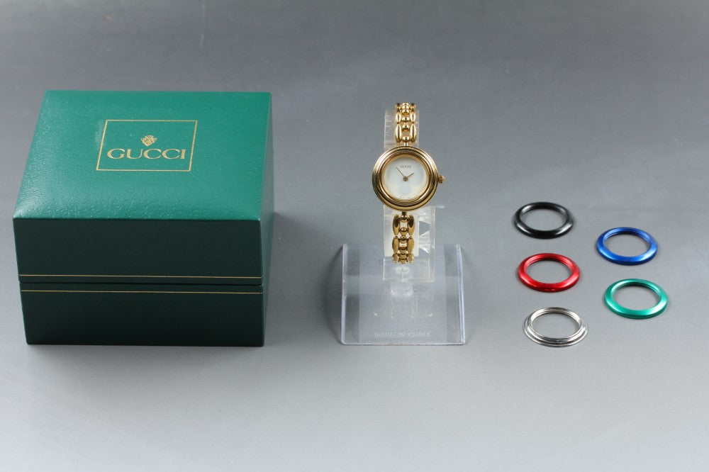 GUCCI 11/12.2 White Quartz 25.9mm Ladies Watch