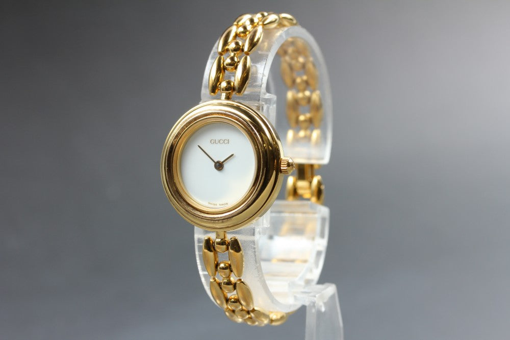 GUCCI 11/12.2 White Quartz 25.9mm Ladies Watch