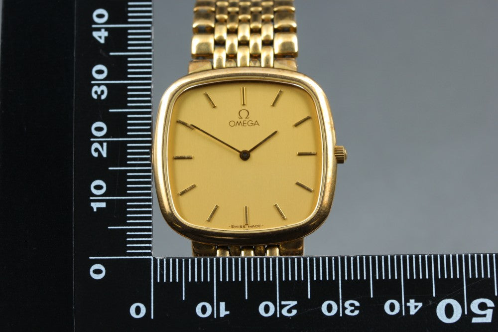 OMEGA De Ville 395.0877.2 Cal.1378 Gold Quartz 29.6mm Unisex Watch