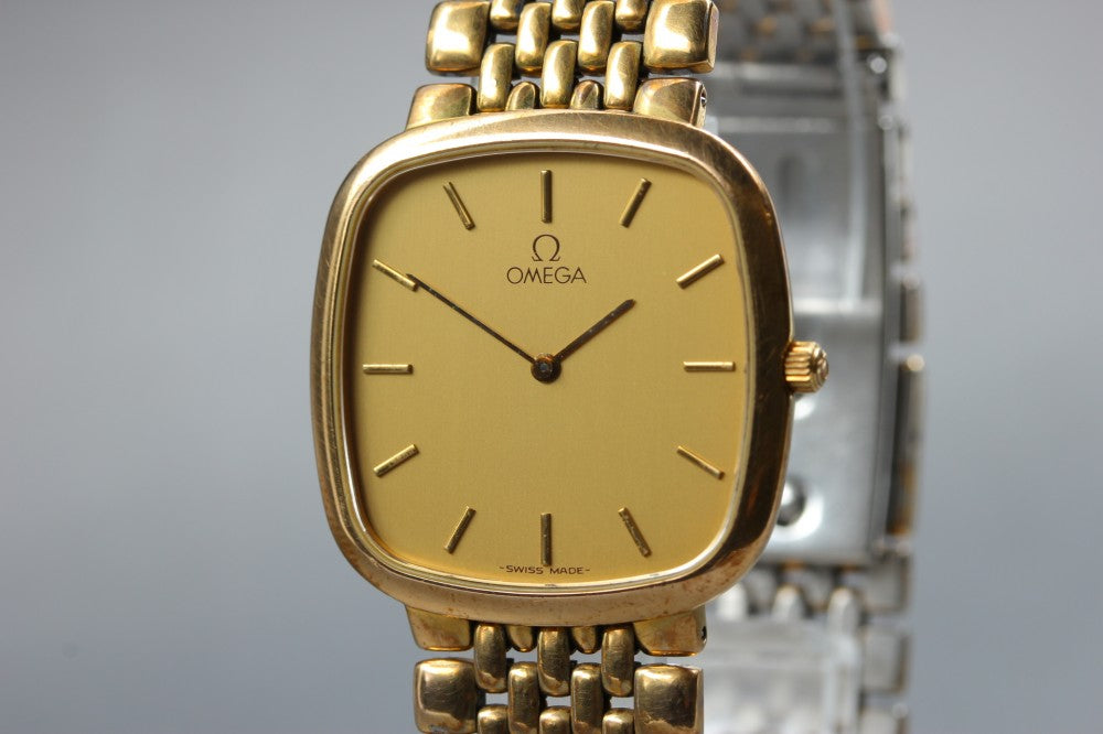 OMEGA De Ville 395.0877.2 Cal.1378 Gold Quartz 29.6mm Unisex Watch