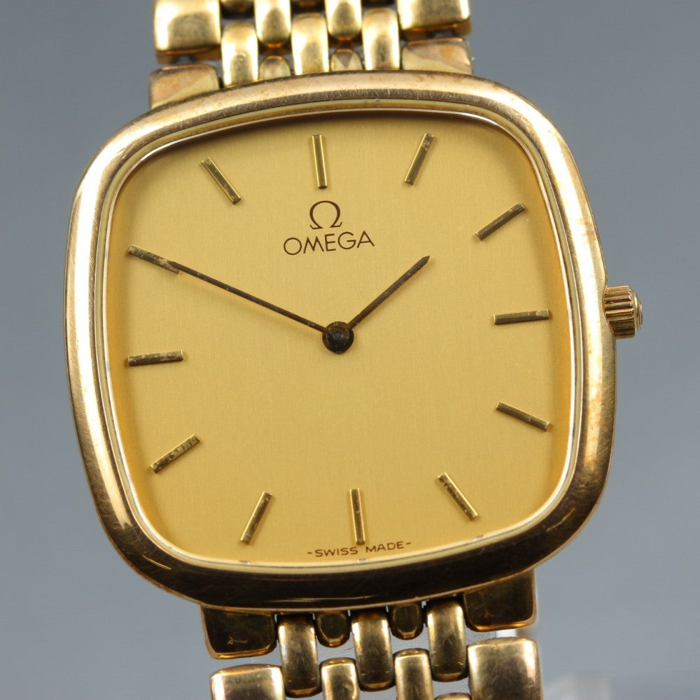 OMEGA De Ville 395.0877.2 Cal.1378 Gold Quartz 29.6mm Unisex Watch