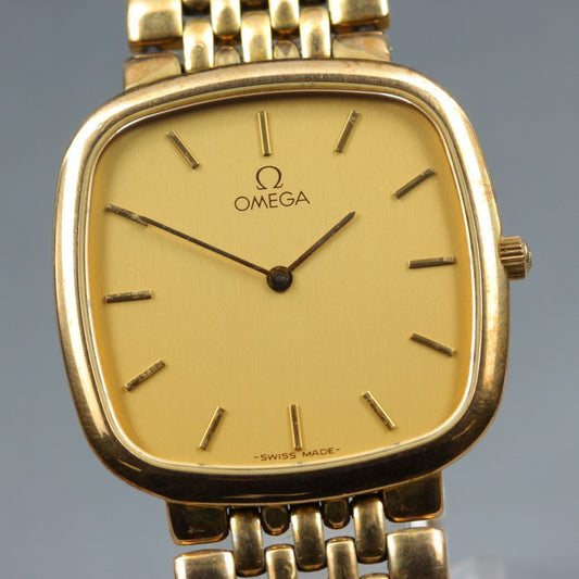 OMEGA De Ville 395.0877.2 Cal.1378 Gold Quartz 29.6mm Unisex Watch
