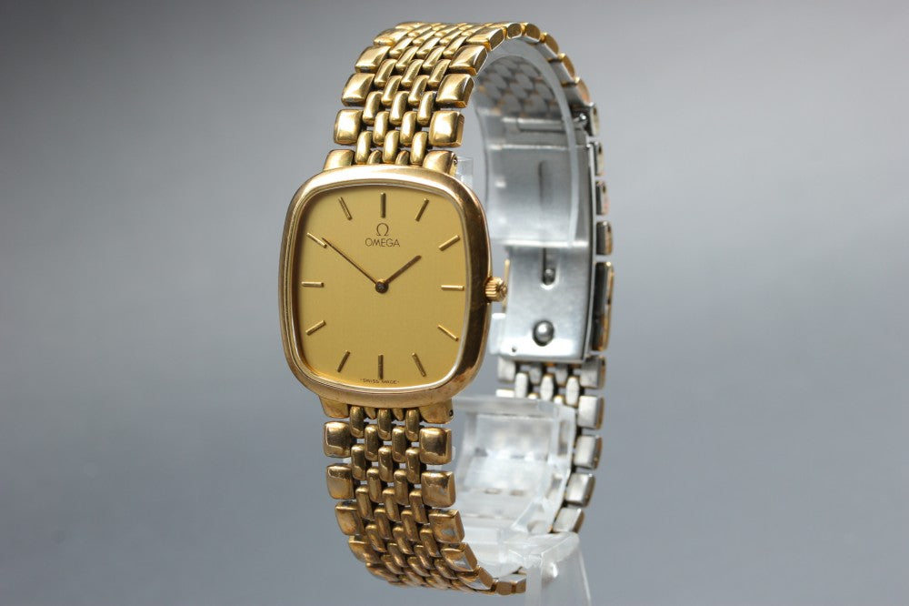 OMEGA De Ville 395.0877.2 Cal.1378 Gold Quartz 29.6mm Unisex Watch