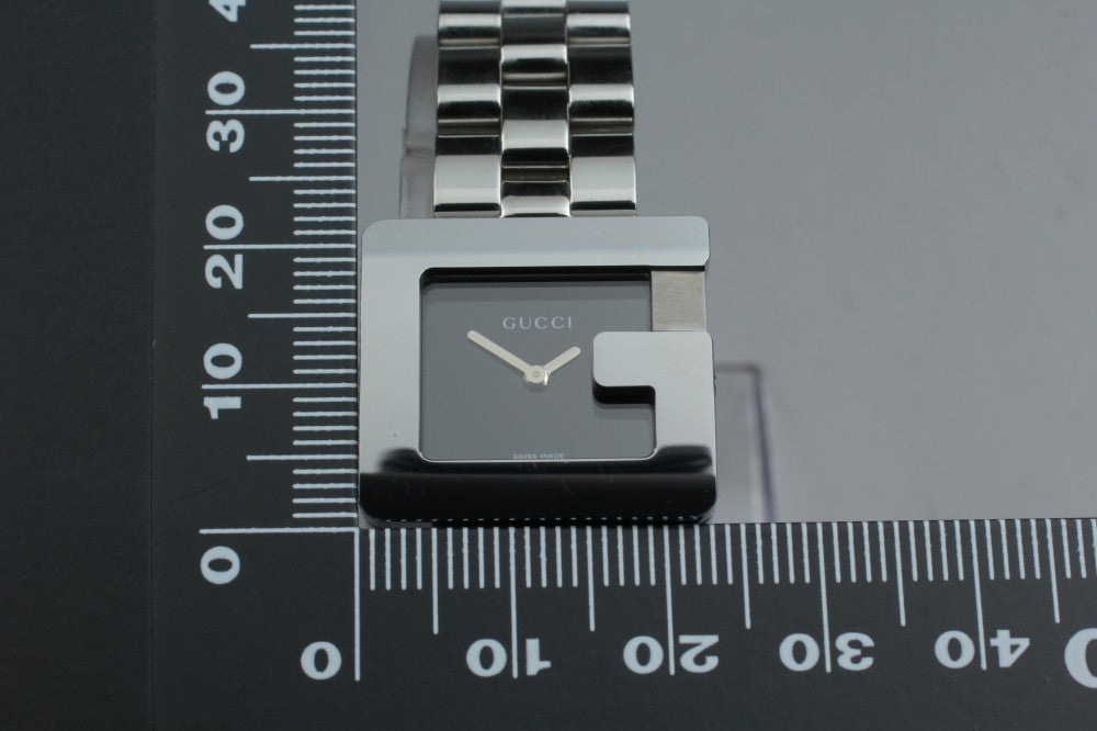 Near MINT GUCCI 3600L Black Quartz 23.3mm Ladies Watch