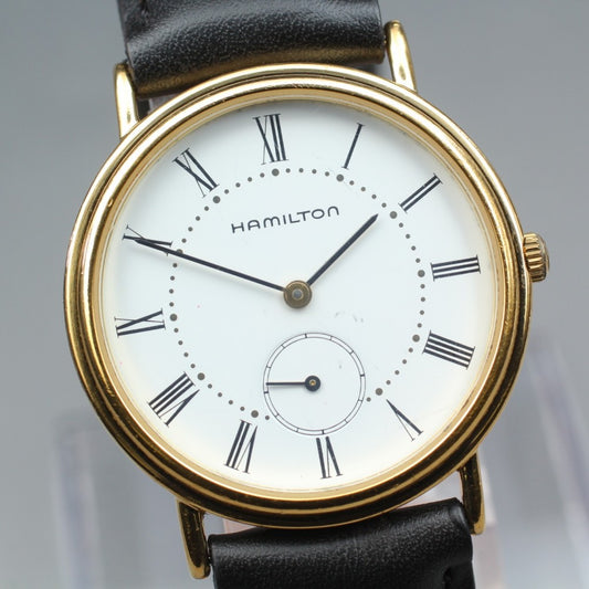 HAMILTON 6210 White Quartz 32mm Men's Watch