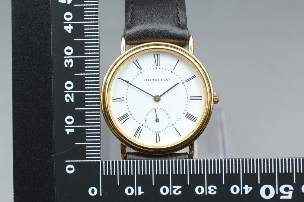 HAMILTON 6210 White Quartz 32mm Men's Watch