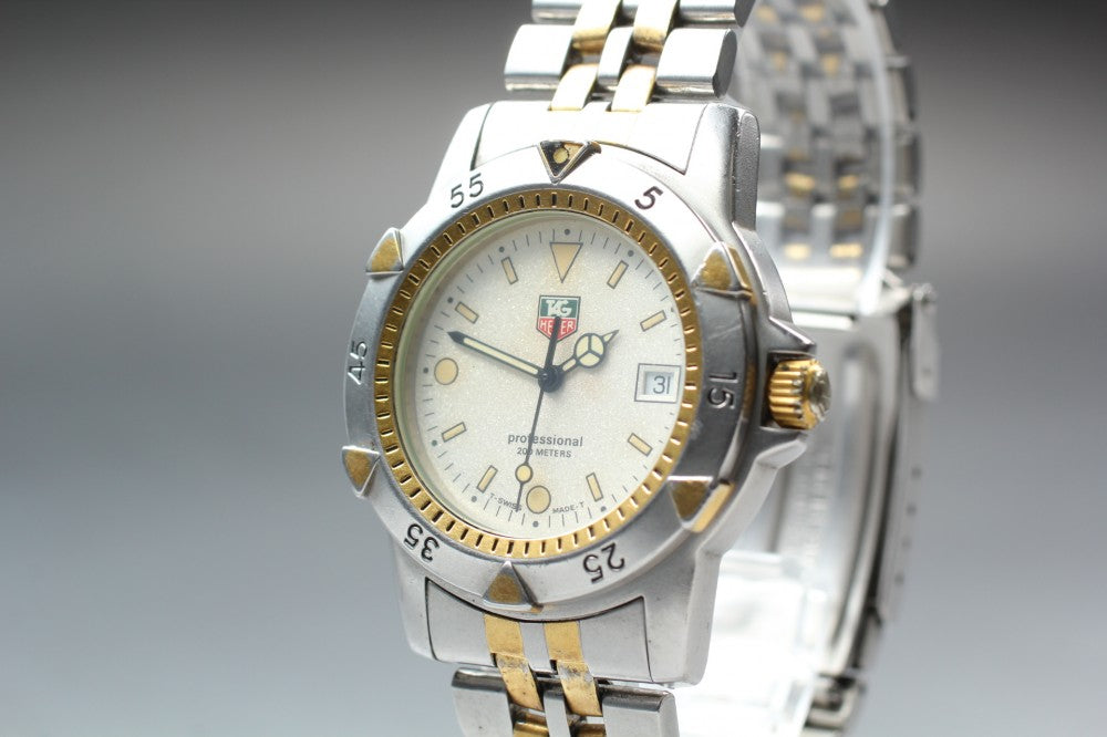 TAG Heuer 1500 Professional 955.713 White Quartz 36.8mm Men's Watch