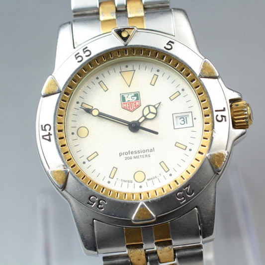 TAG Heuer 1500 Professional 955.713 White Quartz 36.8mm Men's Watch
