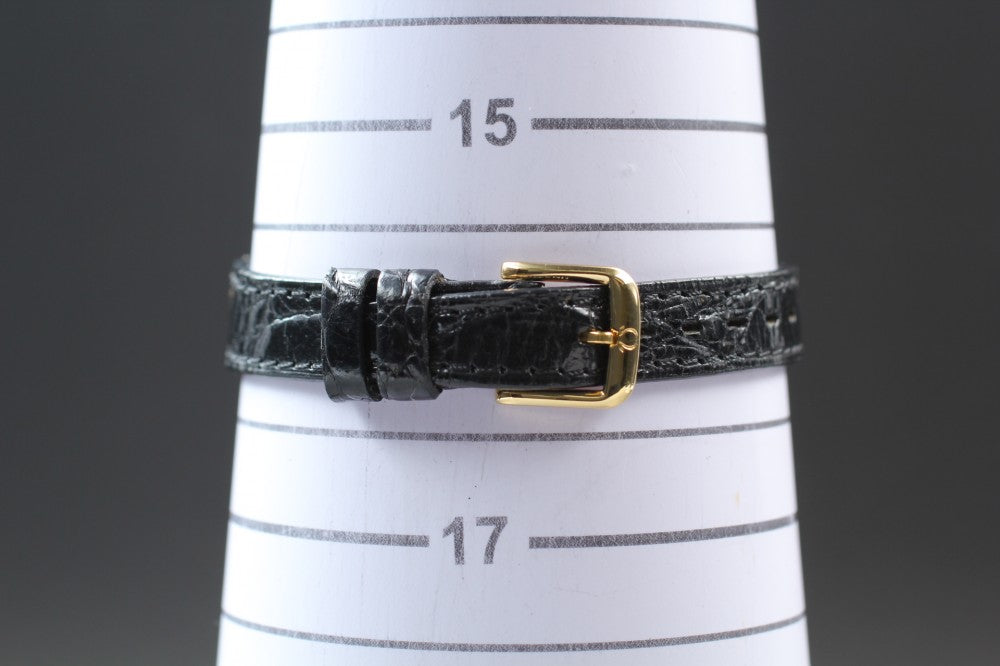 Near MINT OMEGA De Ville 596.2379 Cal.1379 Gold Quartz 24.8mm Ladies Watch