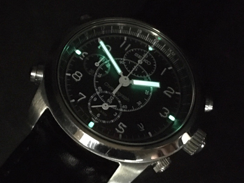 Near MINT SEIKO SUS Chronograph 7T32-7E90 Black Quartz 36mm Men's Watch