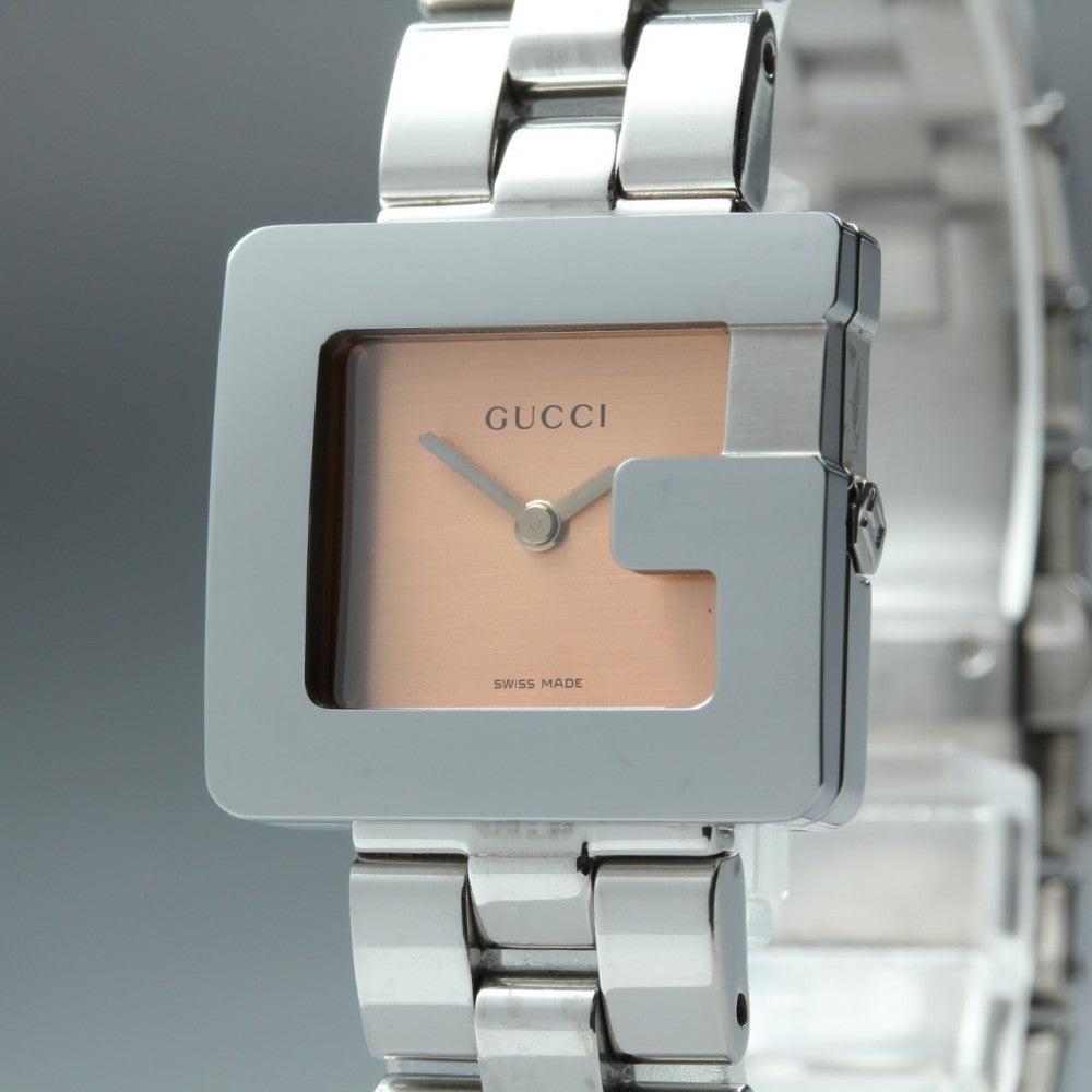 Near MINT GUCCI 3600L Pink Quartz 23.4mm Ladies Watch
