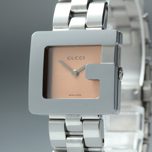 Near MINT GUCCI 3600L Pink Quartz 23.4mm Ladies Watch