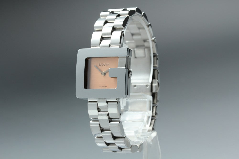 Near MINT GUCCI 3600L Pink Quartz 23.4mm Ladies Watch