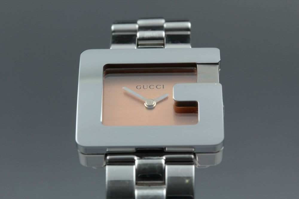 Near MINT GUCCI 3600L Pink Quartz 23.4mm Ladies Watch