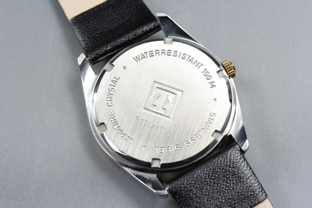 Near MINT TISSOT PR100 P356/456 Grey Quartz 29.5mm Men's Watch