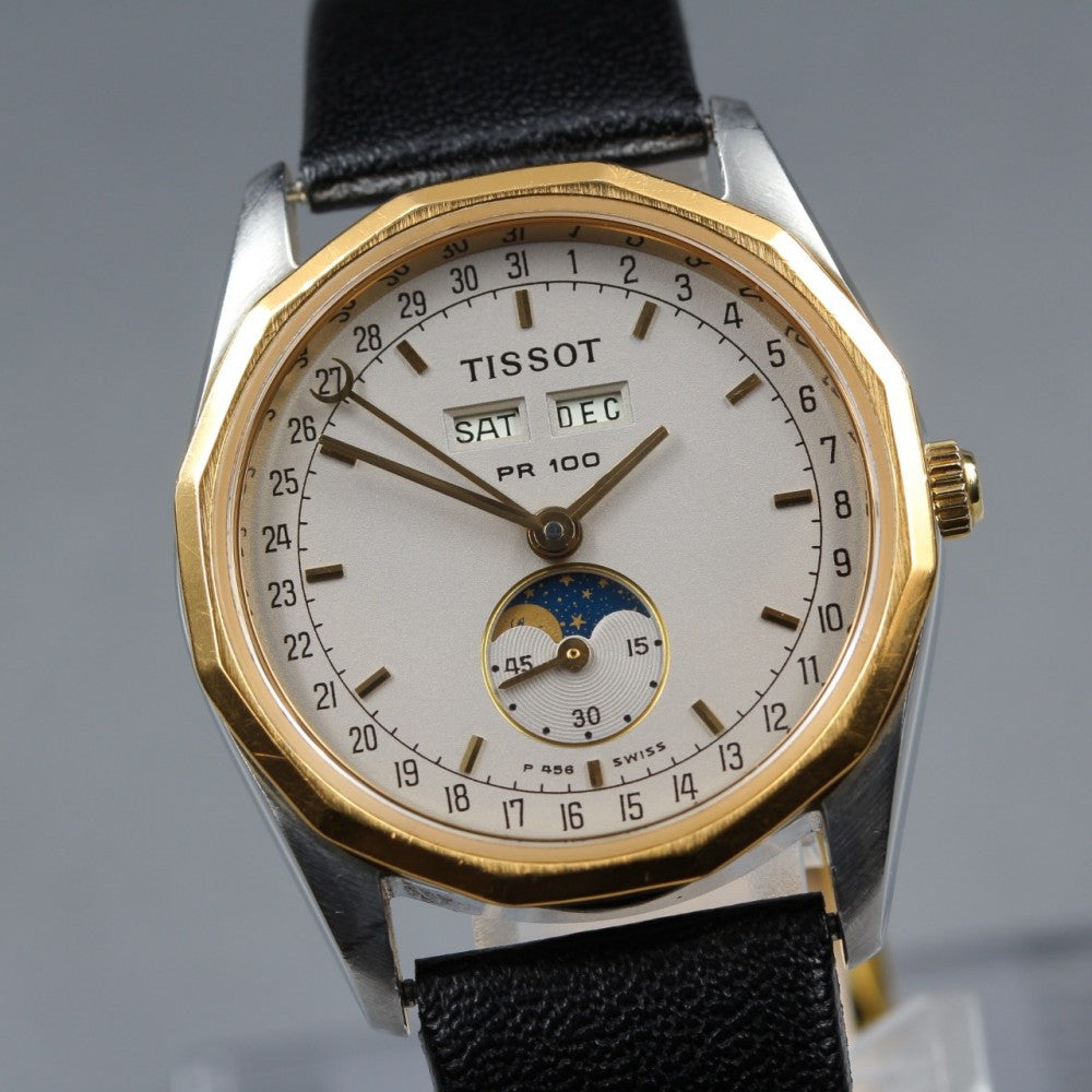 Near MINT TISSOT PR100 P356/456 Grey Quartz 29.5mm Men's Watch
