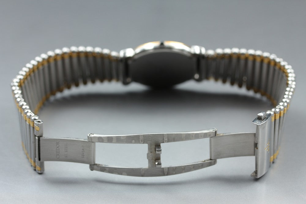 SEIKO Credor 5A74-0190 Gold Quartz 30.3mm Men's Watch