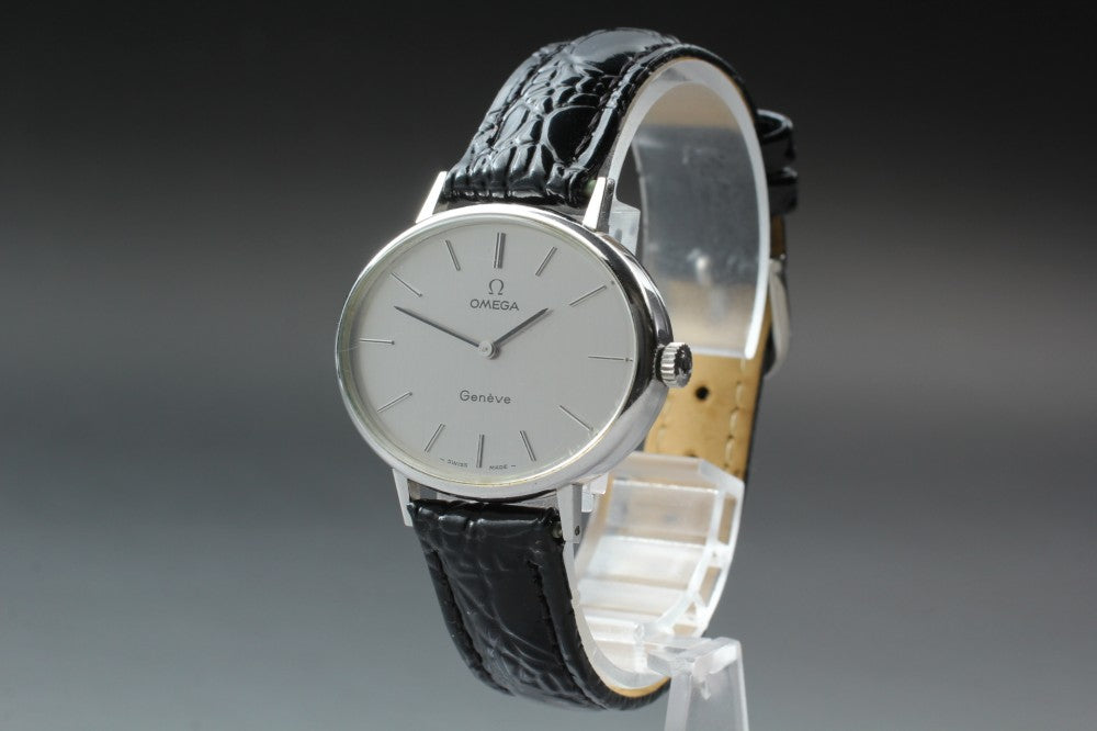 Near MINT OMEGA Geneve 511.417 Cal.620 Silver Manual 32.6mm Unisex Watch 1971