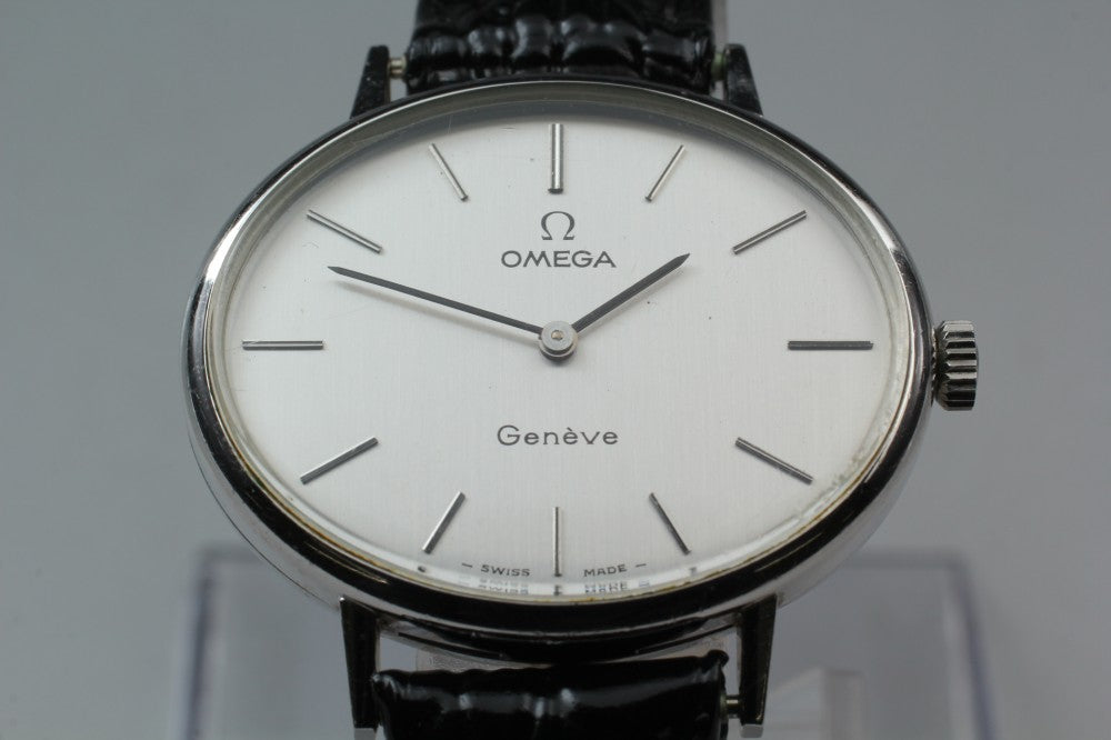 Near MINT OMEGA Geneve 511.417 Cal.620 Silver Manual 32.6mm Unisex Watch 1971
