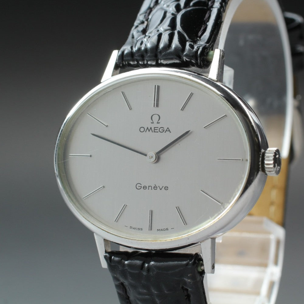 Near MINT OMEGA Geneve 511.417 Cal.620 Silver Manual 32.6mm Unisex Watch 1971
