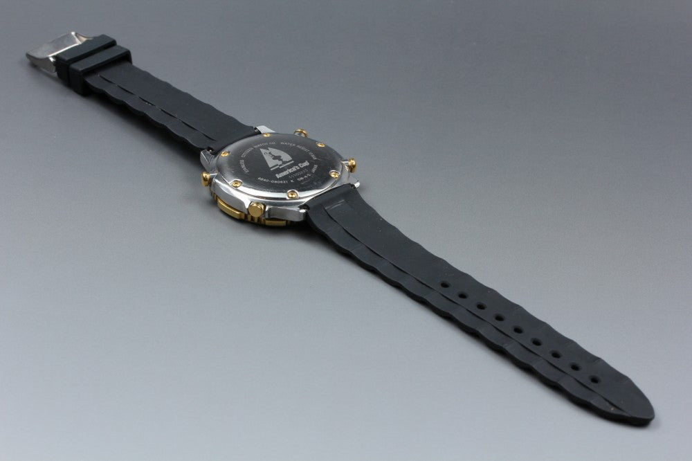 Near MINT CITIZEN America's Cup Yacht Timer 6840-G80621 White Quartz 40.5mm Men's Watch 1991