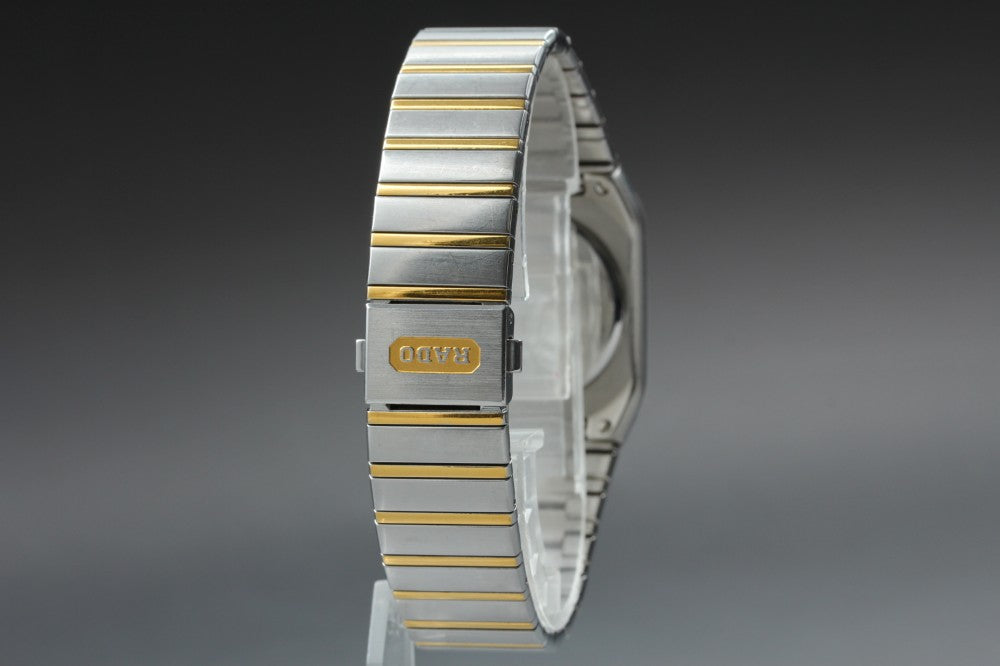 Near MINT RADO Diastar 129.0266.3 Black Quartz 28mm Men's Watch