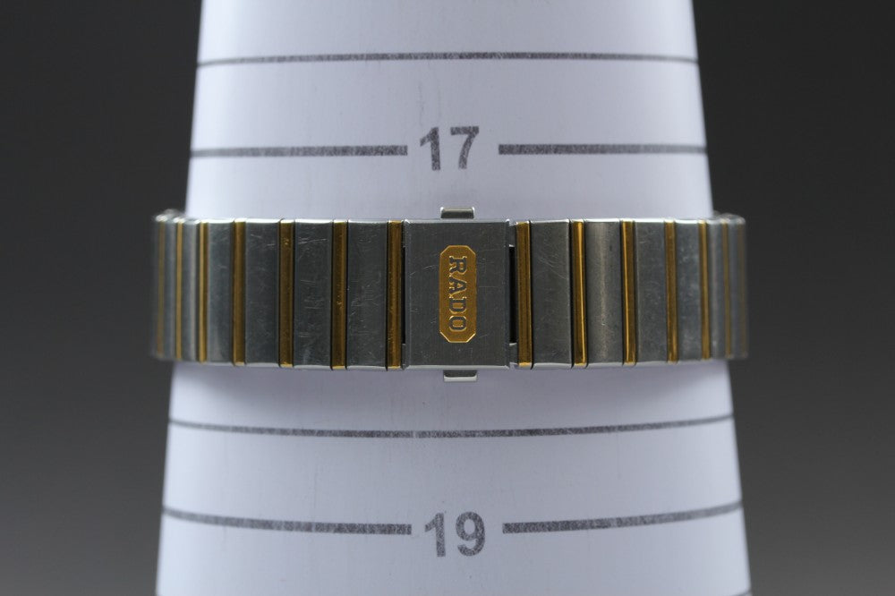 Near MINT RADO Diastar 129.0266.3 Black Quartz 28mm Men's Watch