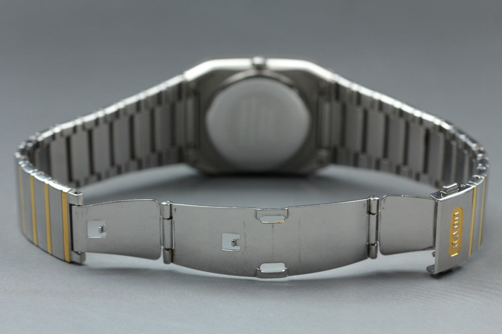 Near MINT RADO Diastar 129.0266.3 Black Quartz 28mm Men's Watch