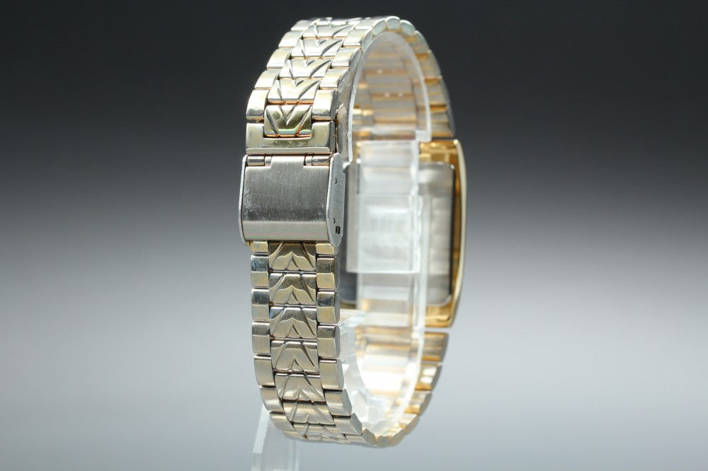 Near MINT SEIKO Galaxy V701-5F20 Gold Quartz 25.8mm Men's Watch 1993