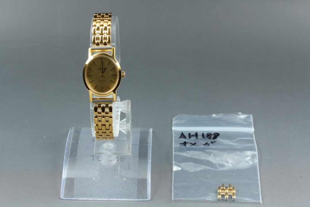 Near MINT OMEGA Geneve 511.0411 Cal.625 Gold Manual 20.7mm Ladies Watch 1975