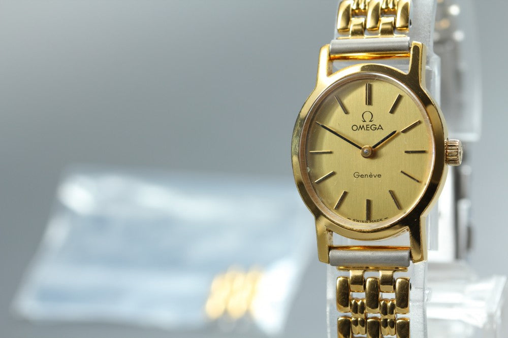 Near MINT OMEGA Geneve 511.0411 Cal.625 Gold Manual 20.7mm Ladies Watch 1975