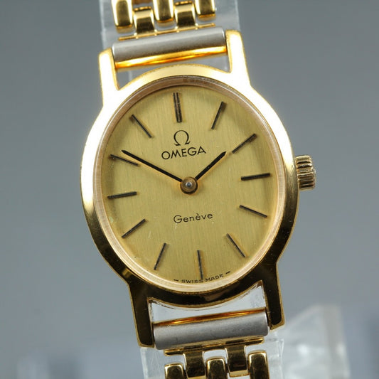 Near MINT OMEGA Geneve 511.0411 Cal.625 Gold Manual 20.7mm Ladies Watch 1975
