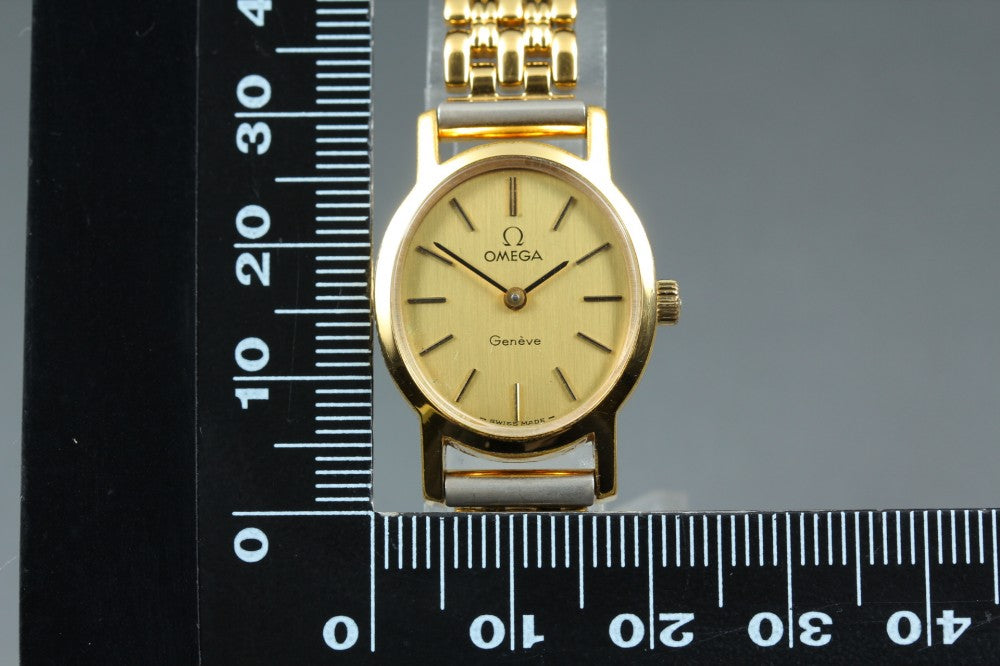 Near MINT OMEGA Geneve 511.0411 Cal.625 Gold Manual 20.7mm Ladies Watch 1975