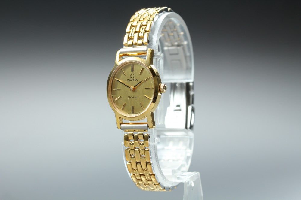 Near MINT OMEGA Geneve 511.0411 Cal.625 Gold Manual 20.7mm Ladies Watch 1975