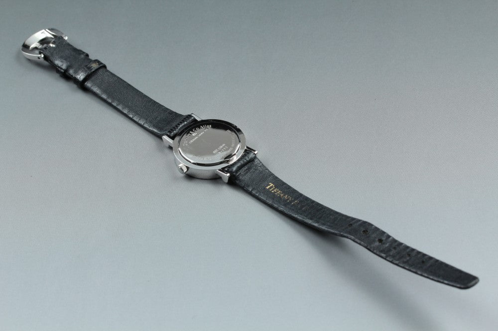 Near MINT TIFFANY&Co. Atlas L0640 Silver Quartz 24.1mm Ladies Watch