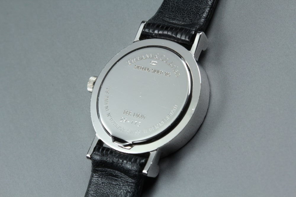 Near MINT TIFFANY&Co. Atlas L0640 Silver Quartz 24.1mm Ladies Watch