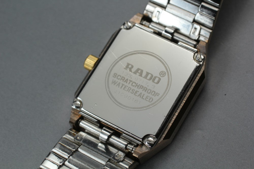 Near MINT RADO Diastar 133.9717.3 Gold Quartz 19.8mm Ladies Watch