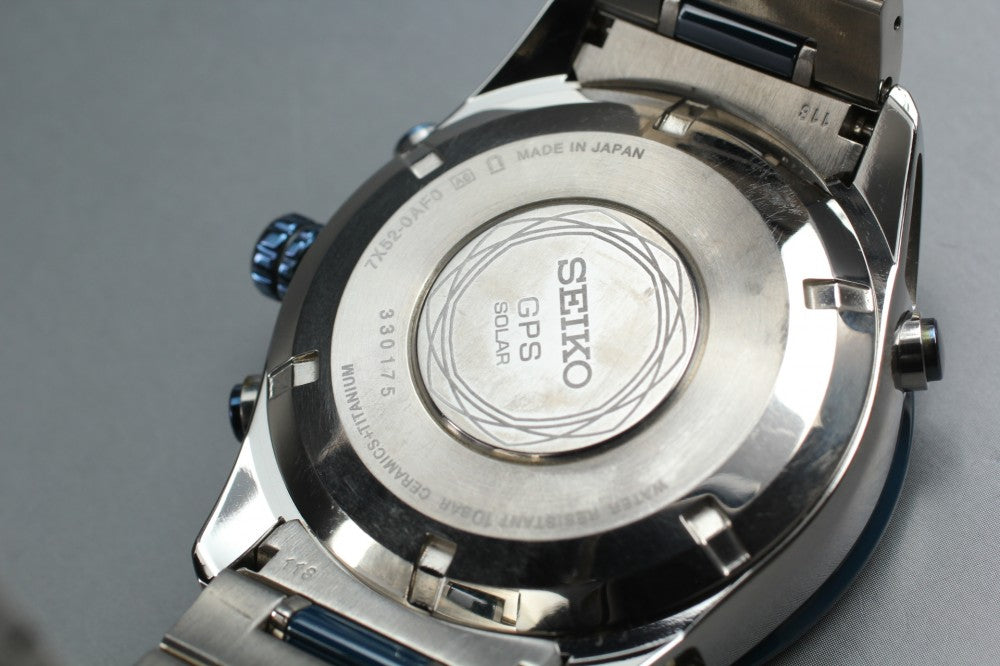 Near MINT SEIKO Astron SBXA019/7X52-0AF0 Black Solar 46.1mm Men's Watch
